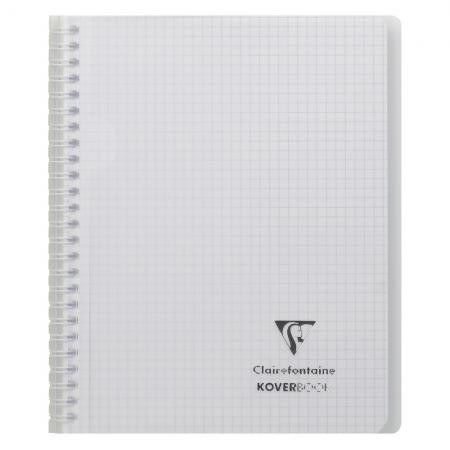 Koverbook reliure intégrale enveloppante polypro transparent 17x22cm 160p Q.5x5