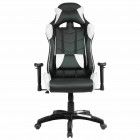 Fauteuil de bureau baquet RACING noir et blanc