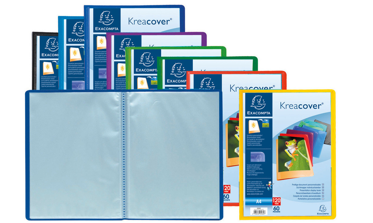 Lot de 100 pochettes perforées A4 - Polypro - Exacompta - Pochettes  Plastiques - Protection document