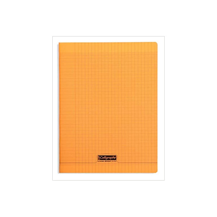 Cahier Clairefontaine 192 p 24x32 90g, couverture polypro Orange