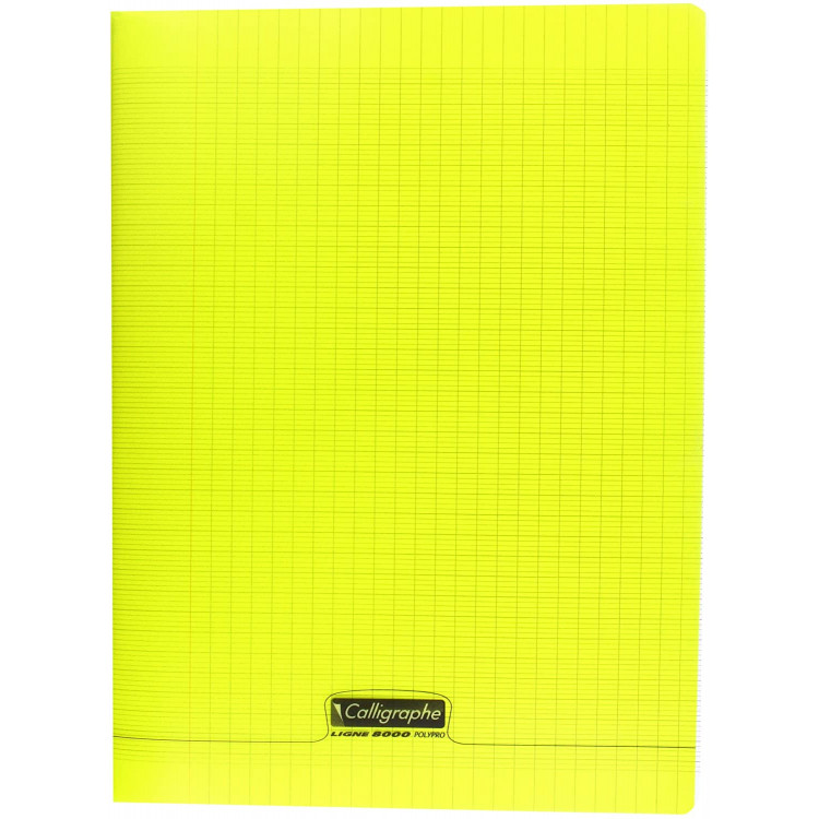 Cahier d'écriture 192p 24x32cm - Jaune