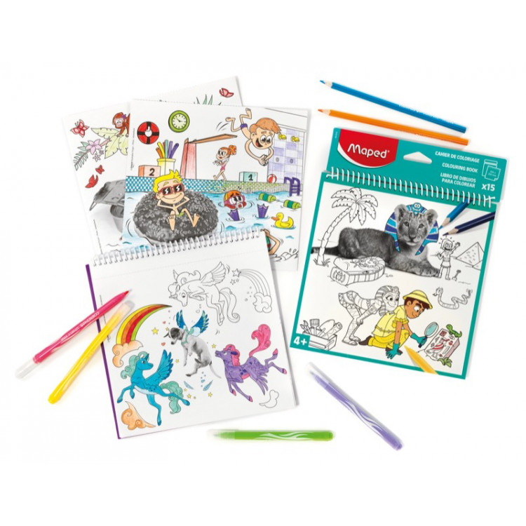 LIVRET COLORIAGE X15 FEUILLES COUl ASS