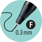 1 stylo-feutre pointe extra fine STABILO SENSOR F bleu