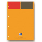 Bloc Oxford Agrafé + Perforé 210X315 160 pages L6 JAU