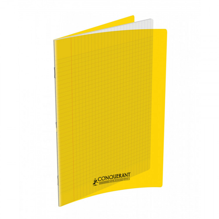 CAHIER POLYPRO 24X32 96P SEYES JAUNE