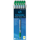 STYLO BILLE - SLIDER BASIC - XB - EPAISSEUR DE TRAIT EXTRA LARGE - VERT