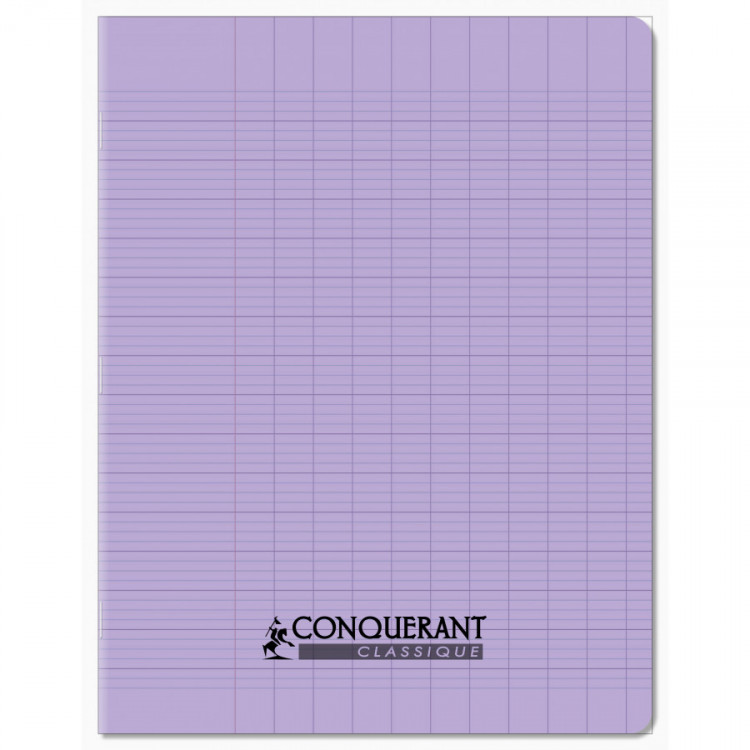 CAHIER POLYPRO 17*22 96P SEYES LILA PAST