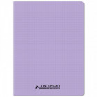 CAHIER POLYPRO 24*32 96P SEYES LILA PAST