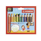 ETUI CARTON DE 10 STABILO WOODY + 1 TAILLE CRAYON