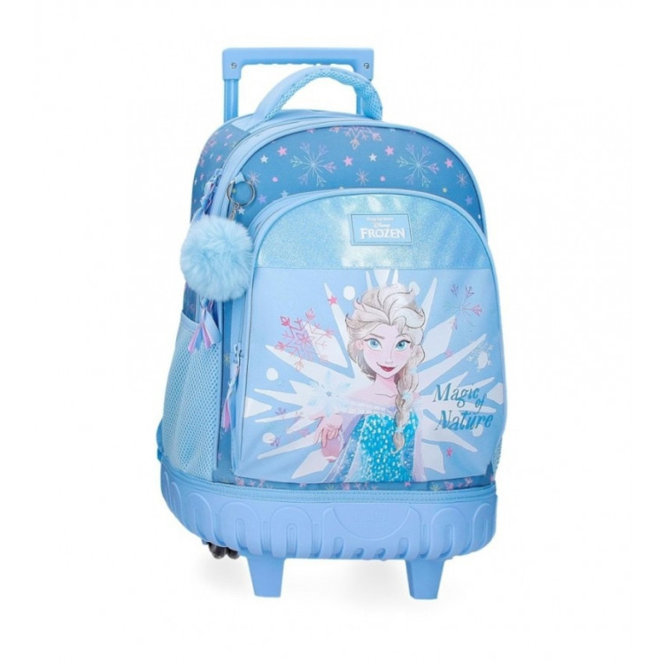 SAC A DOS A ROULETTES FROZEN MAGIC BLEU