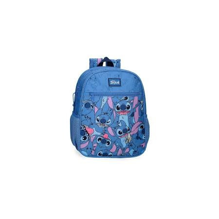 SAC A DOS HAPPY STITCH 33 CM MARINE