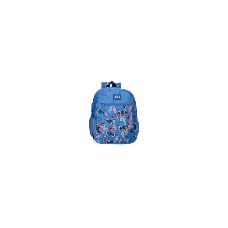 SAC A DOS HAPPY STITCH 33 CM MARINE