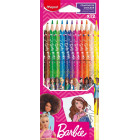 CRAYONS COULEUR BARBIE X12