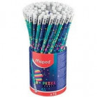 CRAYON PAPIER PIXEL PARTY AVC GOMME POT