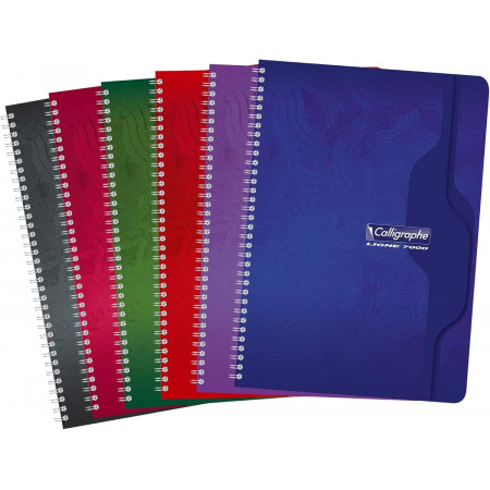 CAHIER DOS SPIRALE, Format A4, Grands Carreaux, 21X29.7 - 180 PAGES SEYES