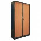 ARMOIRE HAUTE RIDEAUX COULISSANT - Anthracite (198x120cm)