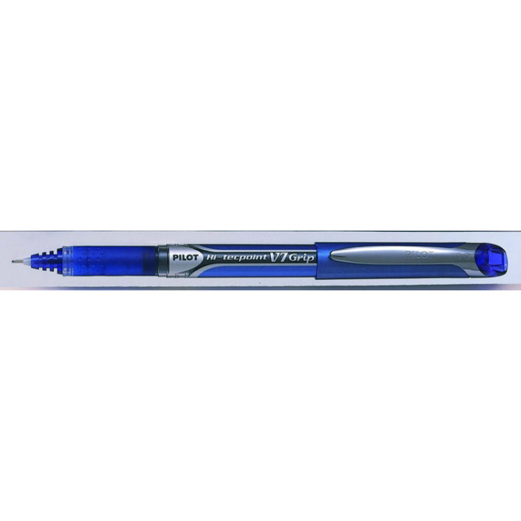 STYLO ROLLER ENCRE LIQUIDE - V7 Grip - 0,7mm - EPAISSEUR DE TRAIT - BLEU