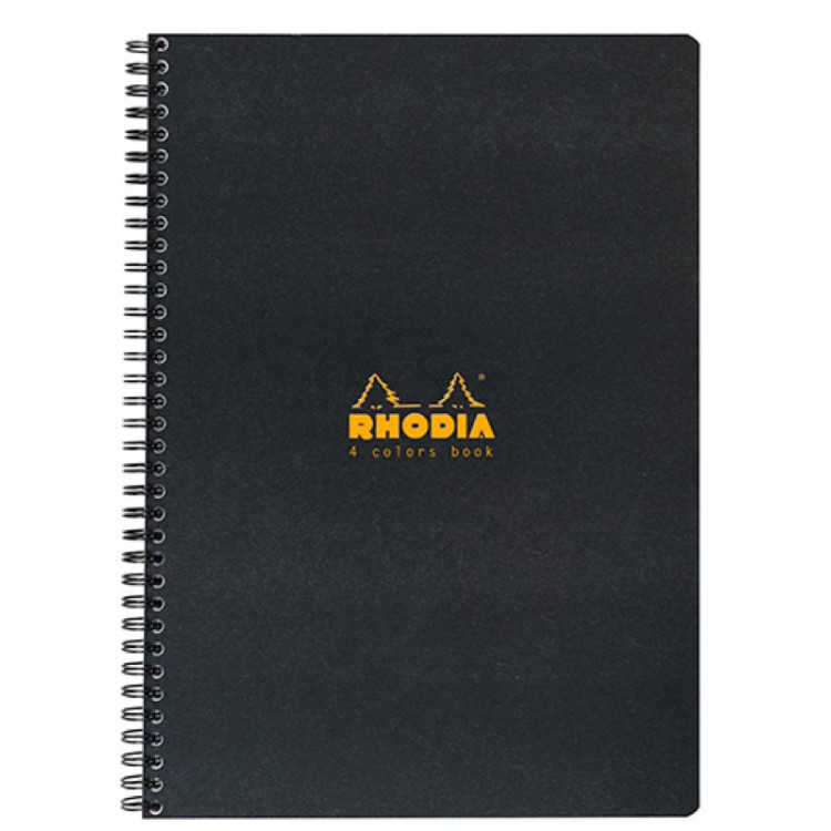 BLOC CAHIER RHODIA 4COLOR BOOK 5X5 160p