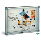 VITRINE INT 15FLES 135X109X5cm FD MAGNETIQUE PORTE BATTANTE