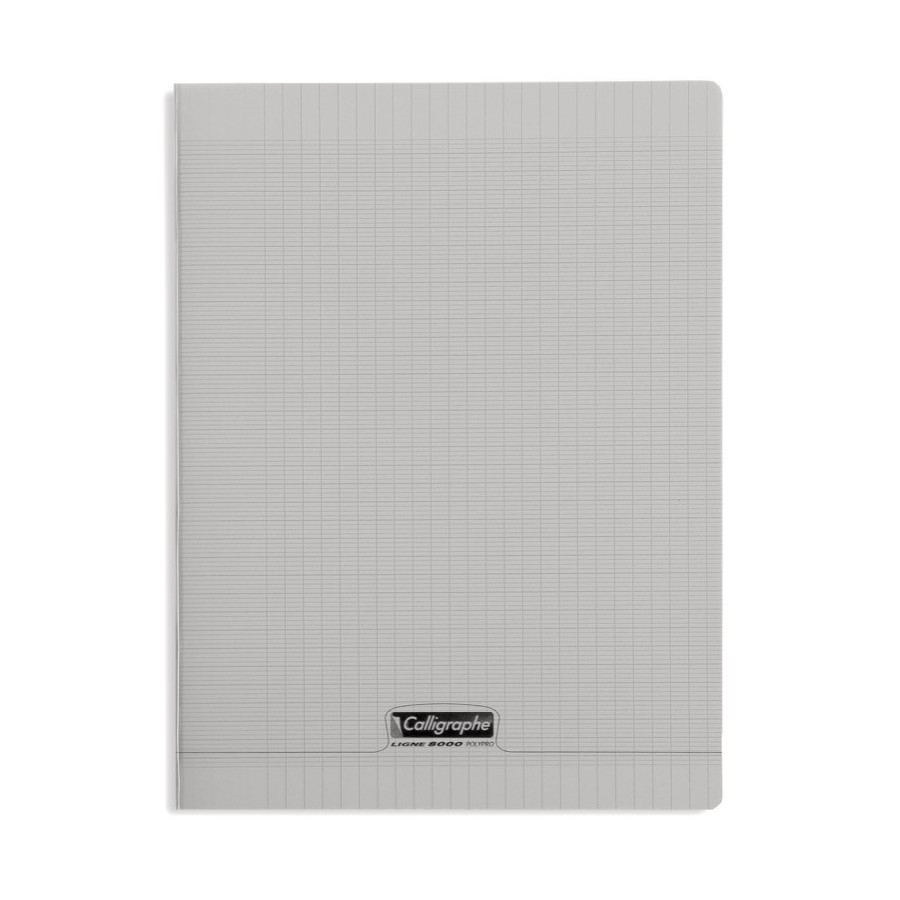 Cahier A4 grands carreaux polypro noir 96 pages